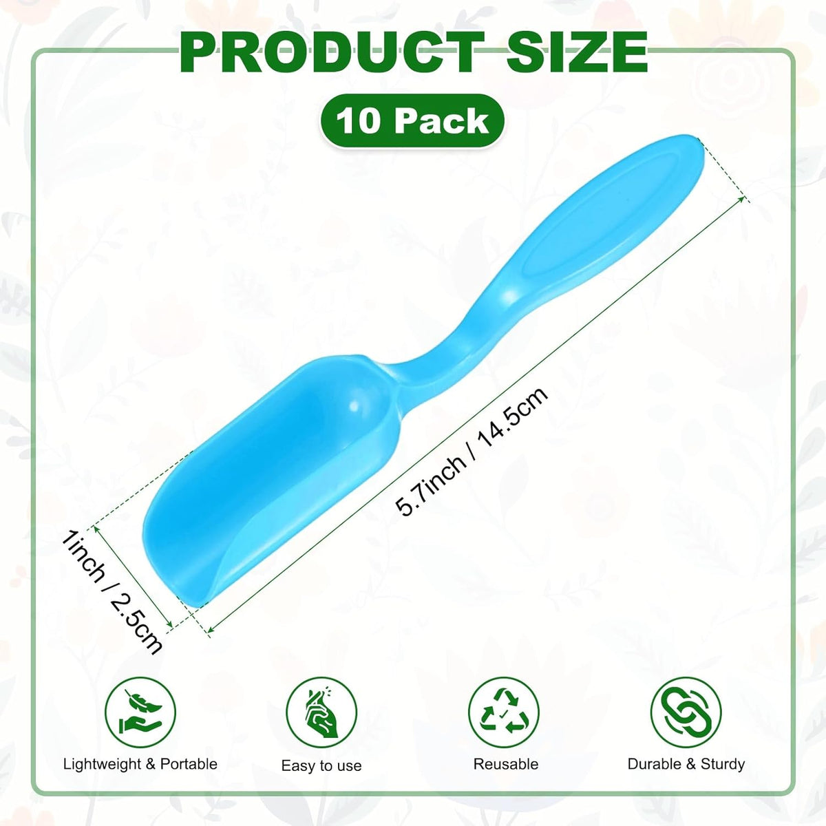 M METERXITY 20-Pack Mini Gardening Shovel Spoons, Plastic Garden Soil Scoops for Cultivation Digging Transplanting/Flower Planting/Plant Succulent, Colorful Small Gardening Tools [Multicolor]