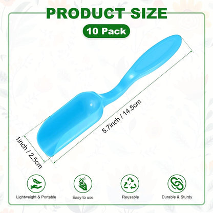 M METERXITY 20-Pack Mini Gardening Shovel Spoons, Plastic Garden Soil Scoops for Cultivation Digging Transplanting/Flower Planting/Plant Succulent, Colorful Small Gardening Tools [Multicolor]