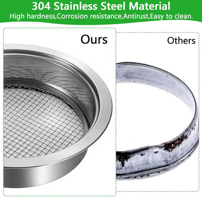 Kifmurase Stainless Steel Soil Sifter for Gardening, Sand Sifter Tool with Interchangeable Mesh Screens(1,3,6,9,12mm) and Scoop Shovel, Bonsai Soils Scoops Set, Garden Sieve Soils Sifters for Gravel