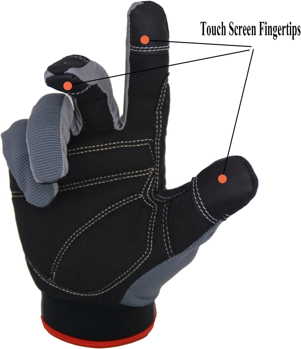 Work Gloves for Men & Women, Utility Mechanic Working Gloves Touch Screen, Flexible Gardening Gloves for Yard