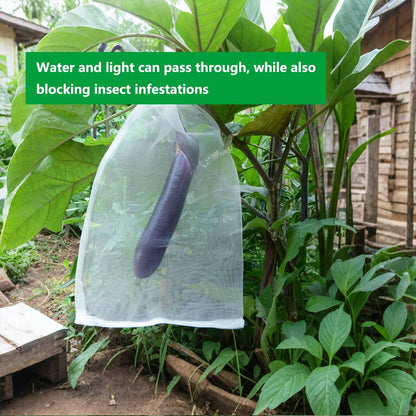 Belit 10Pcs 23.6"x15.7" Garden Netting pest Barrier Tomatoes Protection Bags Large Size Nylon Mesh Reusable Fruit Bags for Protecting Fruits Vegetables