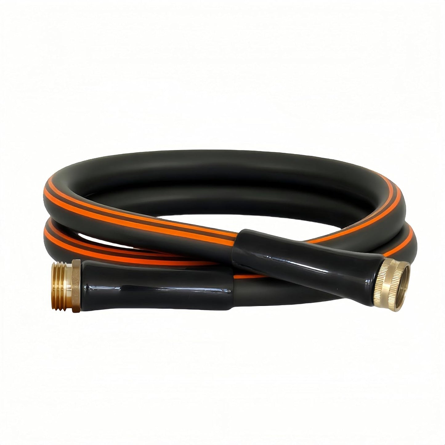 Atlantic Female to Female Heavy Duty Garden Hose 5/8 Inch x 2 ft Black Water Hose Short Connection Leader Hose 2 Foot - Colors B