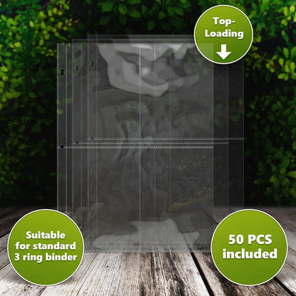 100 Pockets Seed Storage Organizer Sleeves (25 Pack) Slot Size 3.5x5, 4 Pocket Garden Seed Organizer, Clear Sleeves for Seed Packet Storage, Seed Keeper, Seed Organizer Binder