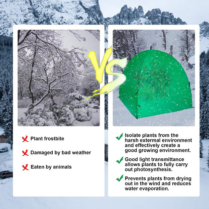 40″*40″*31″ Winter Plant Warm Covers - Raised Bed Cover, Garden Row Accelerator, Warm Tent Freeze Protection Humidity Domes for Germination, Seedling Propagation Protecting Plants from Animals 2 PCS