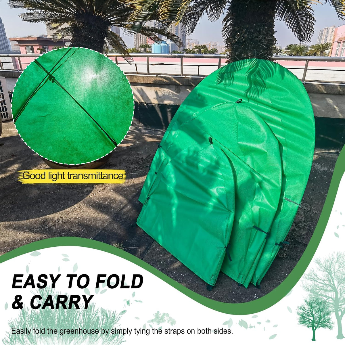 40″*40″*31″ Winter Plant Warm Covers - Raised Bed Cover, Garden Row Accelerator, Warm Tent Freeze Protection Humidity Domes for Germination, Seedling Propagation Protecting Plants from Animals 2 PCS