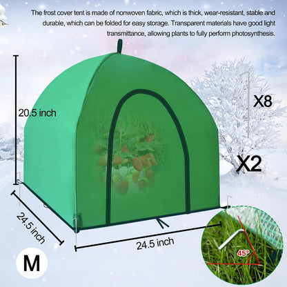 40″*40″*31″ Winter Plant Warm Covers - Raised Bed Cover, Garden Row Accelerator, Warm Tent Freeze Protection Humidity Domes for Germination, Seedling Propagation Protecting Plants from Animals 2 PCS