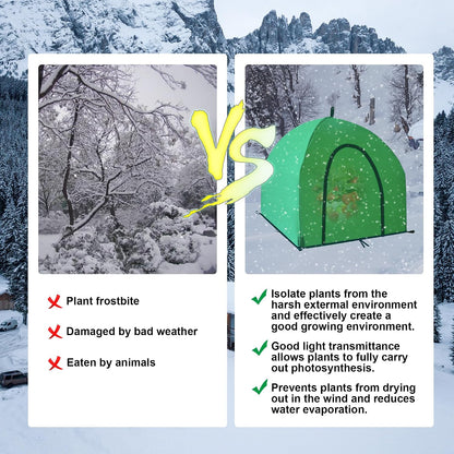 40″*40″*31″ Winter Plant Warm Covers - Raised Bed Cover, Garden Row Accelerator, Warm Tent Freeze Protection Humidity Domes for Germination, Seedling Propagation Protecting Plants from Animals 2 PCS