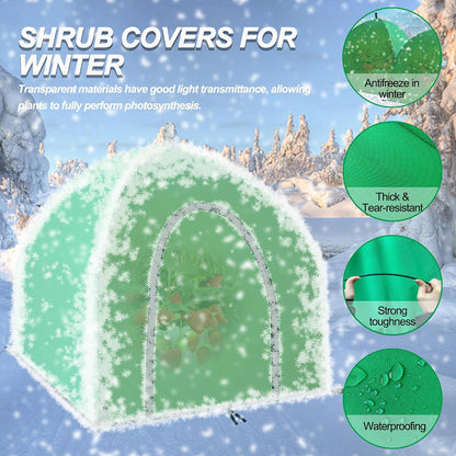 40″*40″*31″ Winter Plant Warm Covers - Raised Bed Cover, Garden Row Accelerator, Warm Tent Freeze Protection Humidity Domes for Germination, Seedling Propagation Protecting Plants from Animals 2 PCS