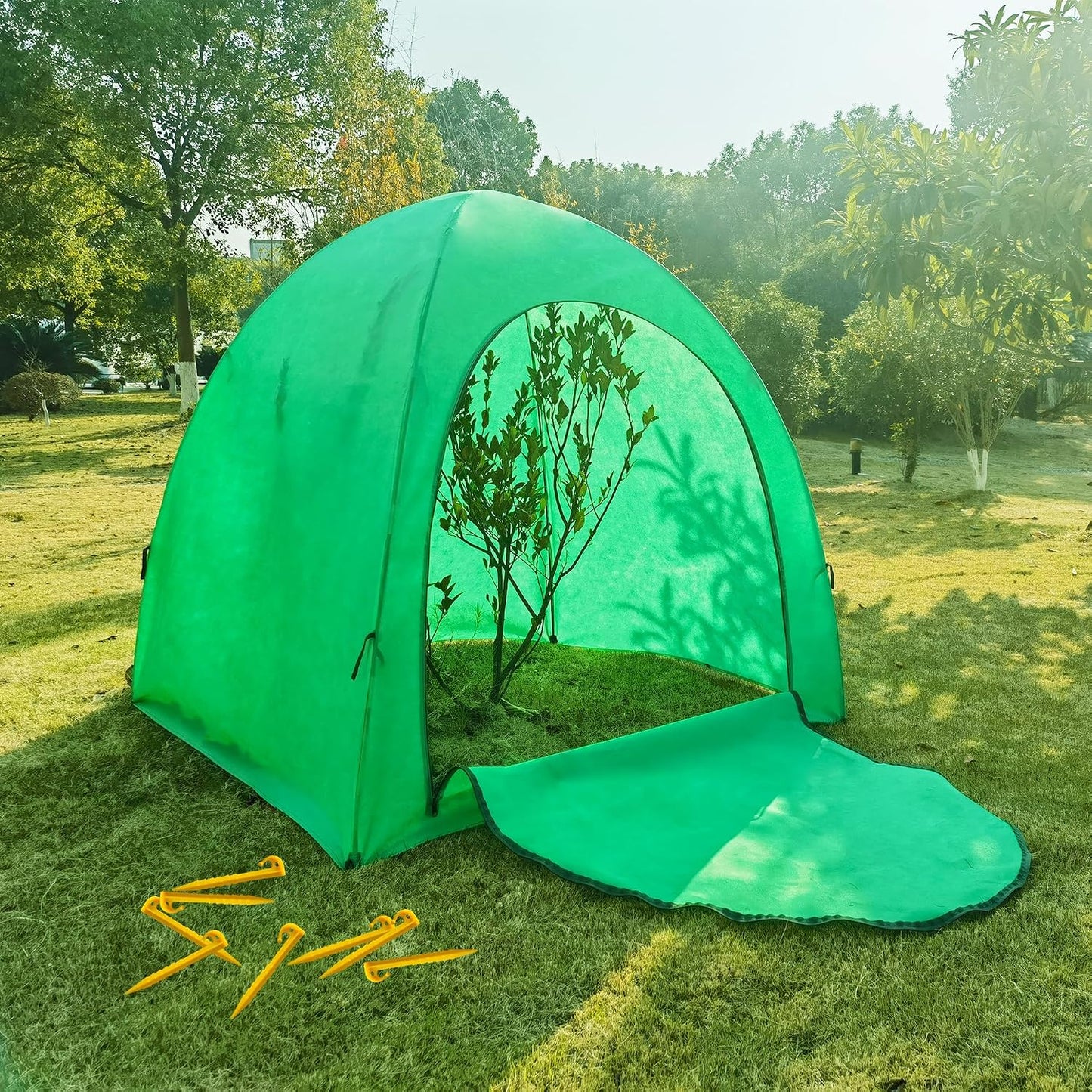 40″*40″*31″ Winter Plant Warm Covers - Raised Bed Cover, Garden Row Accelerator, Warm Tent Freeze Protection Humidity Domes for Germination, Seedling Propagation Protecting Plants from Animals 2 PCS