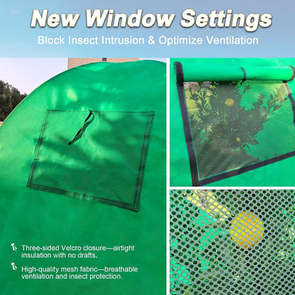 40″*40″*31″ Winter Plant Warm Covers - Raised Bed Cover, Garden Row Accelerator, Warm Tent Freeze Protection Humidity Domes for Germination, Seedling Propagation Protecting Plants from Animals 2 PCS