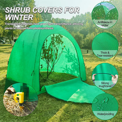 40″*40″*31″ Winter Plant Warm Covers - Raised Bed Cover, Garden Row Accelerator, Warm Tent Freeze Protection Humidity Domes for Germination, Seedling Propagation Protecting Plants from Animals 2 PCS