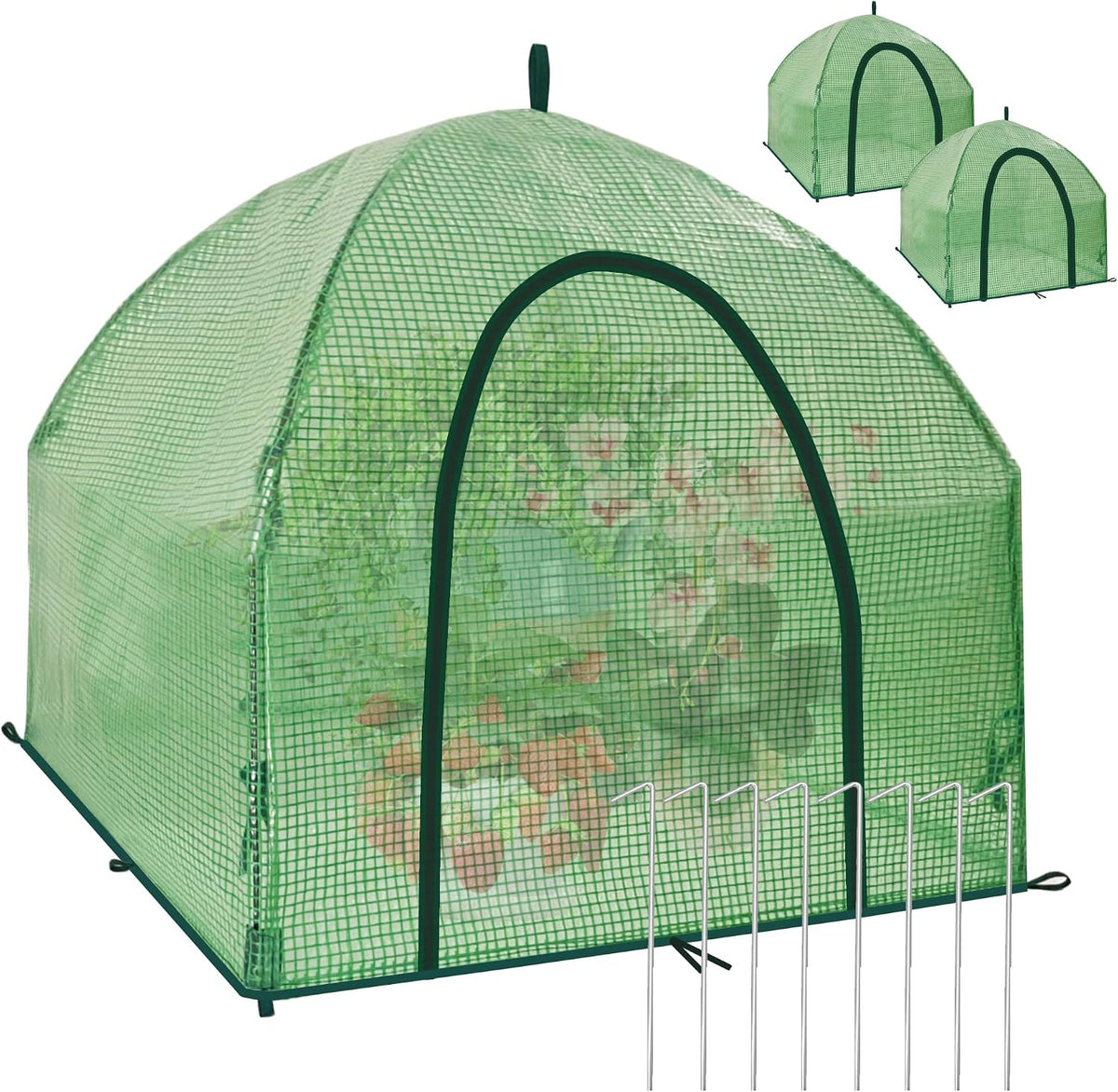 40″*40″*31″ Winter Plant Warm Covers - Raised Bed Cover, Garden Row Accelerator, Warm Tent Freeze Protection Humidity Domes for Germination, Seedling Propagation Protecting Plants from Animals 2 PCS