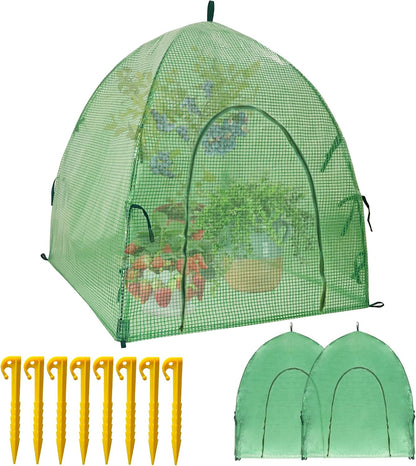 40″*40″*31″ Winter Plant Warm Covers - Raised Bed Cover, Garden Row Accelerator, Warm Tent Freeze Protection Humidity Domes for Germination, Seedling Propagation Protecting Plants from Animals 2 PCS