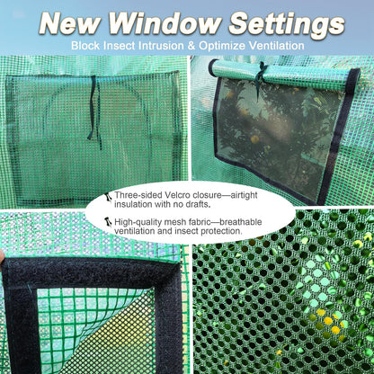 40″*40″*31″ Winter Plant Warm Covers - Raised Bed Cover, Garden Row Accelerator, Warm Tent Freeze Protection Humidity Domes for Germination, Seedling Propagation Protecting Plants from Animals 2 PCS