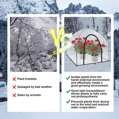 40″*40″*31″ Winter Plant Warm Covers - Raised Bed Cover, Garden Row Accelerator, Warm Tent Freeze Protection Humidity Domes for Germination, Seedling Propagation Protecting Plants from Animals 2 PCS