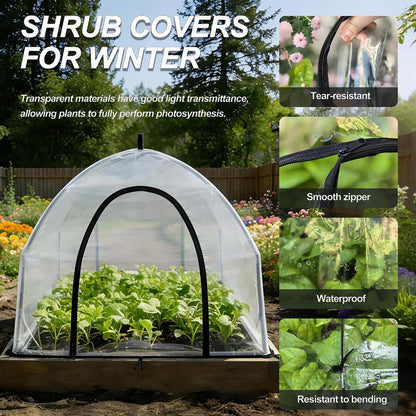 40″*40″*31″ Winter Plant Warm Covers - Raised Bed Cover, Garden Row Accelerator, Warm Tent Freeze Protection Humidity Domes for Germination, Seedling Propagation Protecting Plants from Animals 2 PCS