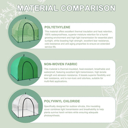 40″*40″*31″ Winter Plant Warm Covers - Raised Bed Cover, Garden Row Accelerator, Warm Tent Freeze Protection Humidity Domes for Germination, Seedling Propagation Protecting Plants from Animals 2 PCS