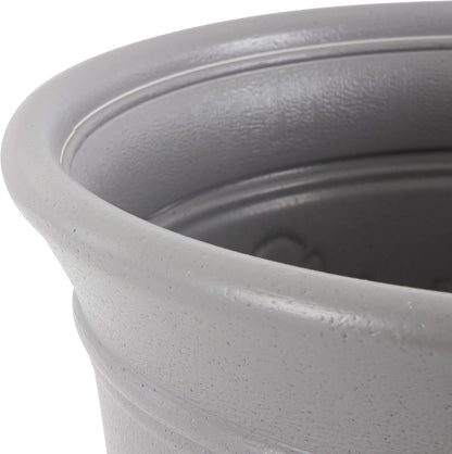 Suncast 300 Foot Heavy Duty 5 Gallon Decorative Plastic Hose Pot for Expandable and Lightweight Hoses, Ideal for Garden, Patio and Backyard Use