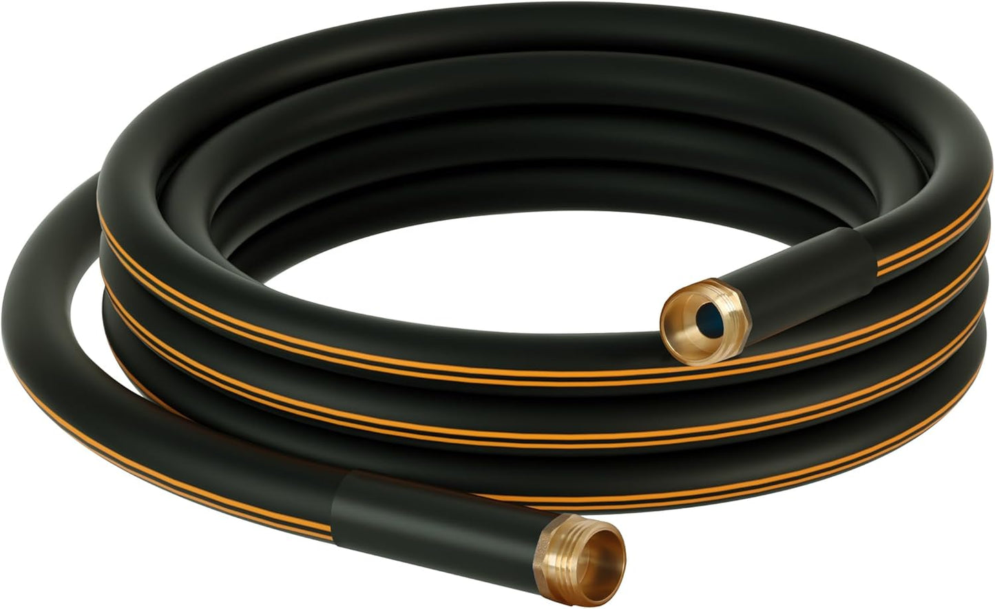 Atlantic Female to Female Heavy Duty Garden Hose 5/8 Inch x 2 ft Black Water Hose Short Connection Leader Hose 2 Foot - Colors A