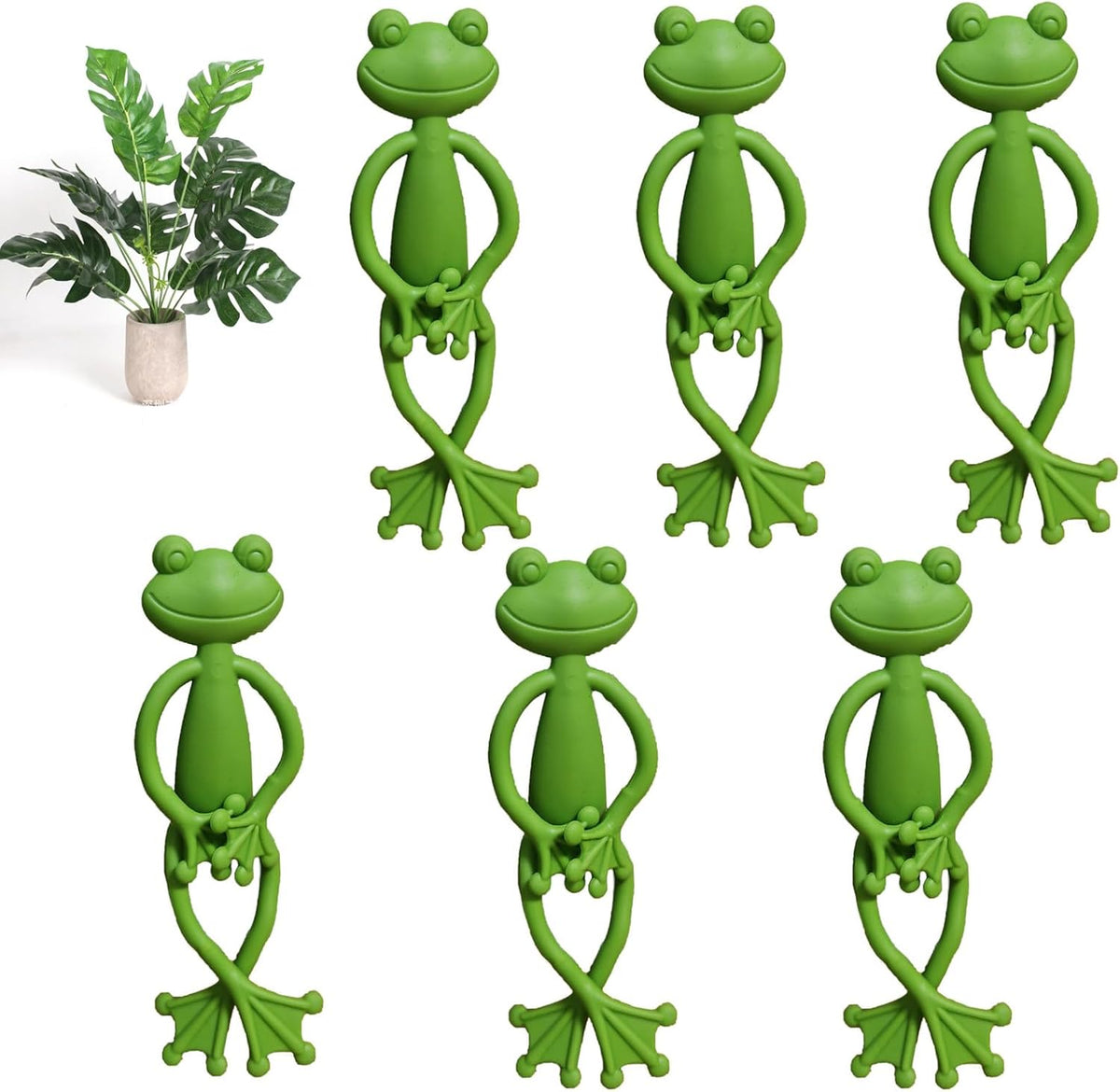 YVPSI 6pcs Frog Plant Stand Holder Support Frog Plant Holder Plant Propagation Buddy Climbing Fixture Clips Garden Clips for Indoor Outdoor Potted Climbing Plants Accessories