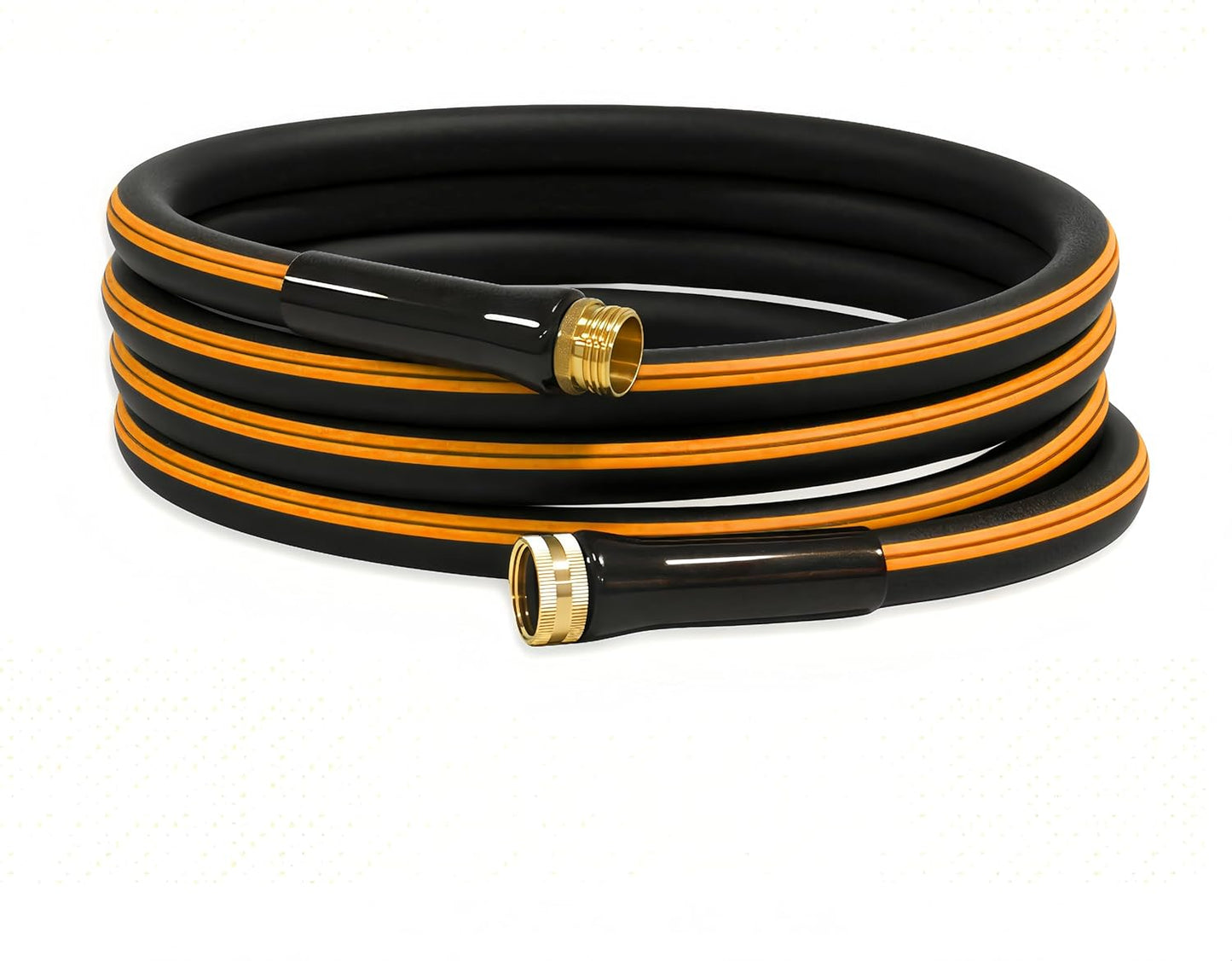 Atlantic Female to Female Heavy Duty Garden Hose 5/8 Inch x 2 ft Black Water Hose Short Connection Leader Hose 2 Foot - Colors C