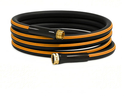 Atlantic Female to Female Heavy Duty Garden Hose 5/8 Inch x 2 ft Black Water Hose Short Connection Leader Hose 2 Foot - Colors C