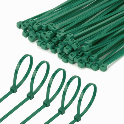 Armpow 8 Inch Garden Green Zip Tie 1000 PCS, 40 Lbs - Small to Medium Zip Tie, Nylon PA66 UV Resistant Cable Tie Heavy Duty for Indoor and Outdoor Use - Ideal for bundling and securing objects