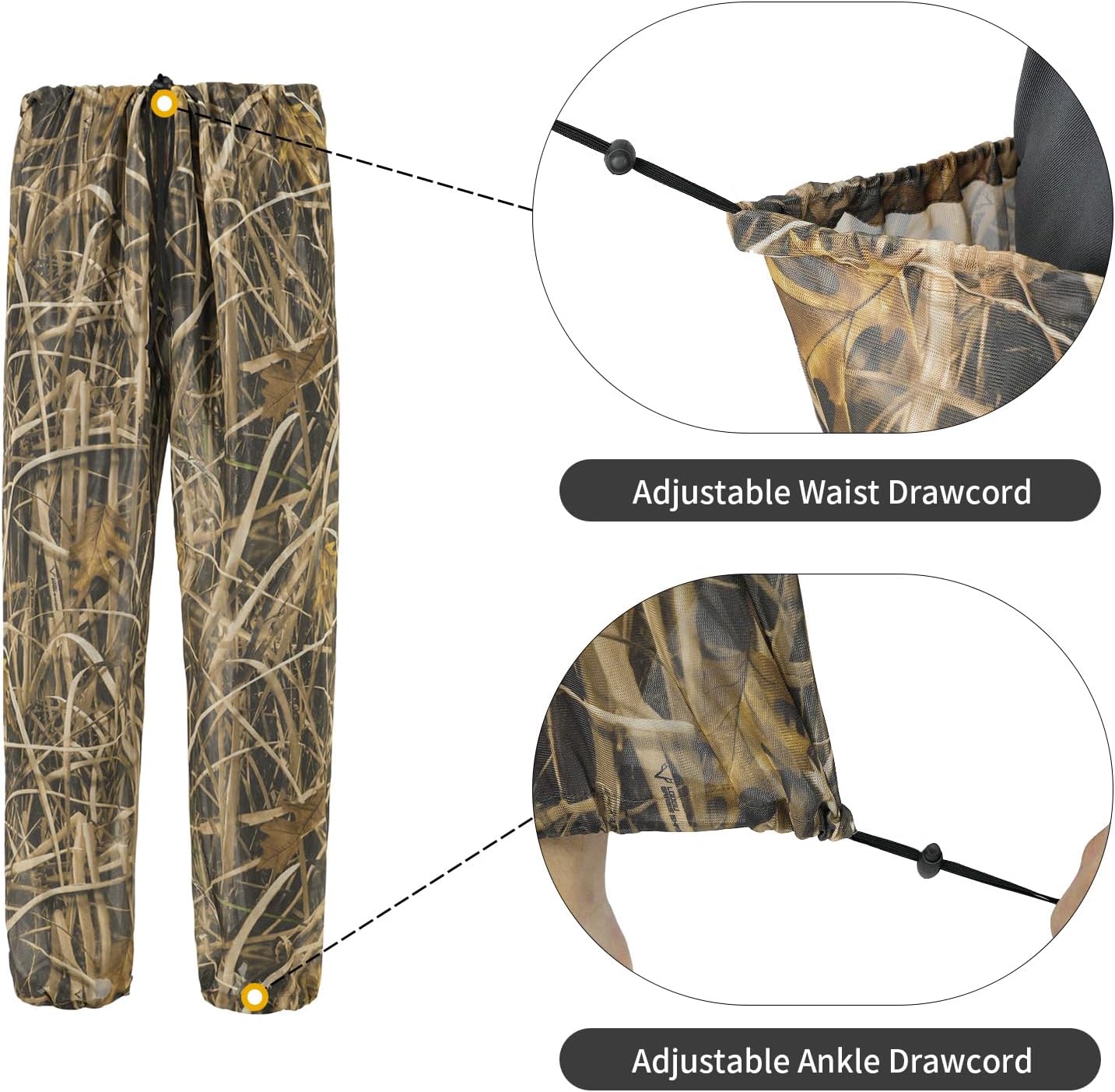 Mosquito Netting Suit Bug Net Mesh Clothing with Hood Outdoor Garden Hunting Camo Protection from Fly Insects Bugs