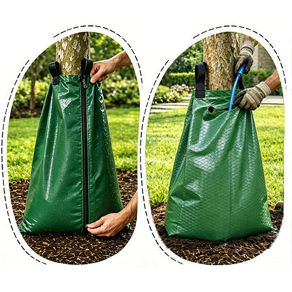 Slow Release PE Tree Watering Bag Ring Bladders Water Deep Automatic Drip Irrigation Drippers Root Waterer Globe Soaker for New Plant Trees Trunk 20 Gallon (1 Pack)
