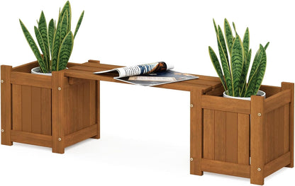 Furinno FG17478 Tioman Outdoor Patio Furniture Hardwood Potting Bench, Natural