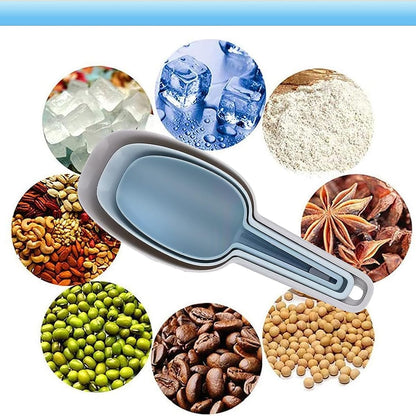Flour Scoop Set of 3 for Canisters, Ice, Popcorn, Pet Food, Dry Goods, Coffee Beans, Candy - Plastic Scoops 1.7/3.4/5.1 oz