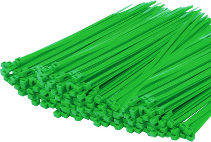 Armpow 8 Inch Garden Green Zip Tie 1000 PCS, 40 Lbs - Small to Medium Zip Tie, Nylon PA66 UV Resistant Cable Tie Heavy Duty for Indoor and Outdoor Use - Ideal for bundling and securing objects