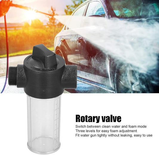 Oumefar 100ML Water Gun Foam Bottle Garden Hose Foam Tank Car Washing Foamer Pot Tank Household Wash Accessories for Household Cleaning, Garden Hose, Car Washing