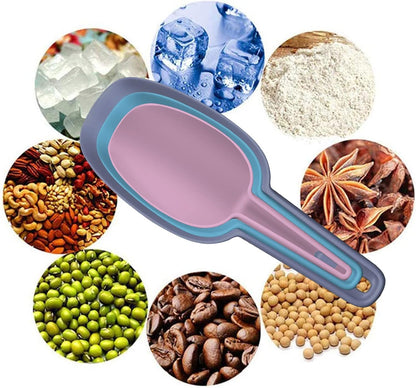 Flour Scoop Set of 3 for Canisters, Ice, Popcorn, Pet Food, Dry Goods, Coffee Beans, Candy - Plastic Scoops 1.7/3.4/5.1 oz