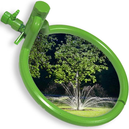 Tree Watering System - 360° Outward Spray Tree Watering Ring - Sprinkler Ring for Trees & Shrubs - Reaches The Nutrition Zone for Tree Root Watering (7 Inch)