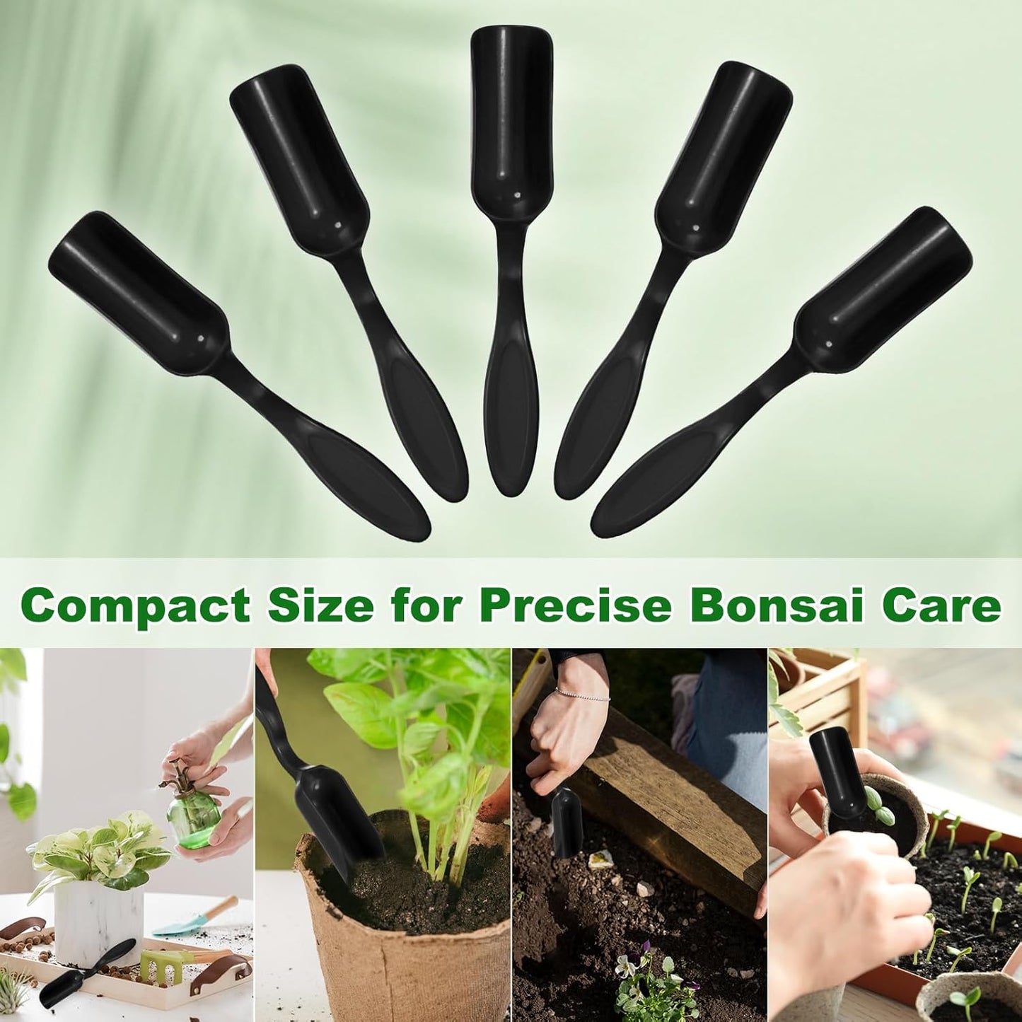 M METERXITY 20-Pack Mini Gardening Shovel Spoons, Plastic Garden Soil Scoops for Cultivation Digging Transplanting/Flower Planting/Plant Succulent, Colorful Small Gardening Tools [Multicolor]