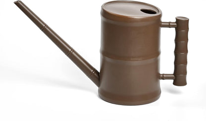 Watering Can for Outdoor Indoor Plants - Small Plastic Home Garden - with Long Spout - Blue - 64 Oz - 1/2 Gallon