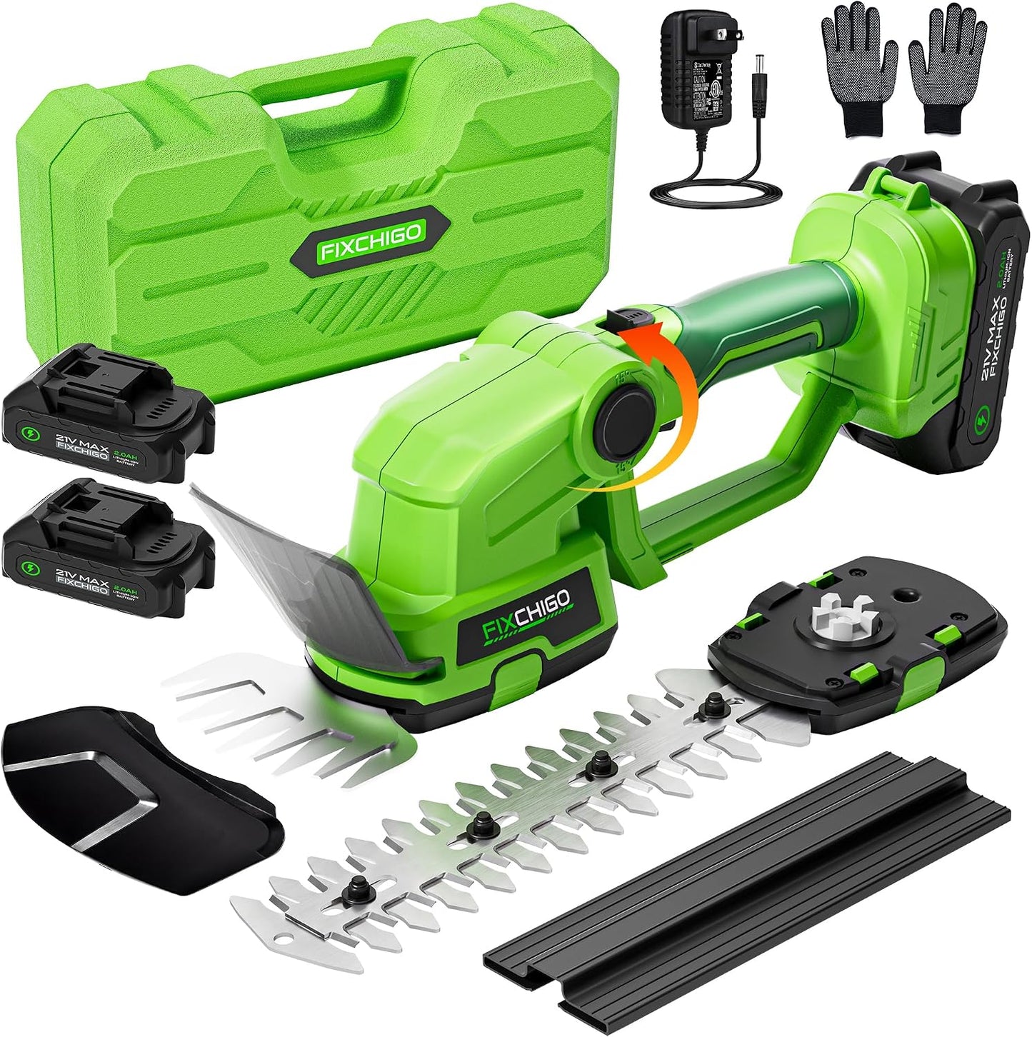 21V Cordless Hedge Trimmer, 2 in 1 Handheld Bush Trimmer Compatible with MAKITA 21V Battery(Battery not Included), Electric Grass Shear for Garden Yard Lawn Care, Powerful & Lightweight