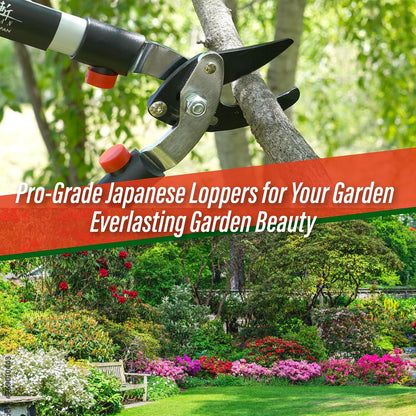 Bypass Hand Loppers 25" - Japanese Branch Cutter Garden Tree Trimmer