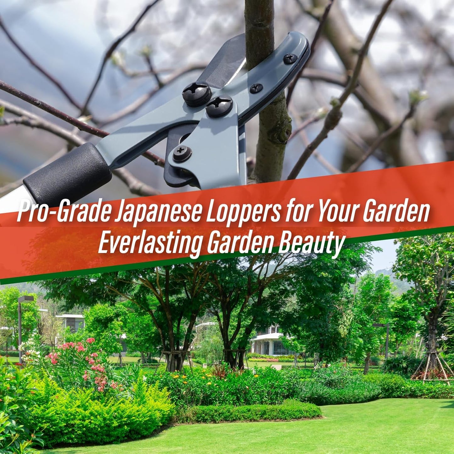 Bypass Hand Loppers 25" - Japanese Branch Cutter Garden Tree Trimmer
