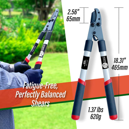 Bypass Hand Loppers 25" - Japanese Branch Cutter Garden Tree Trimmer