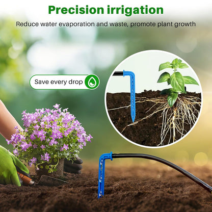 3W Solar Drip Irrigation System, Digital Programmable Smart Watering Kit with 2200mAh Battery for 15 Potted Plants Indoor/Outdoor Use