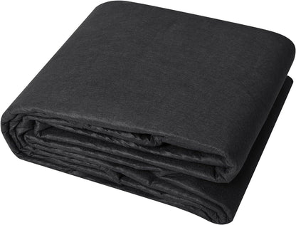 4FTx300FT Premium Heavy Duty Weed Barrier Landscape Fabric, 3.2OZ Woven Geotextile Fabric Under Gravel, High Permeability for Weed Blocker Weed Mat, Driveway Fabric, Weed Control Garden Cloth