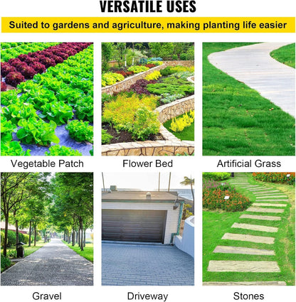 4FTx300FT Premium Heavy Duty Weed Barrier Landscape Fabric, 3.2OZ Woven Geotextile Fabric Under Gravel, High Permeability for Weed Blocker Weed Mat, Driveway Fabric, Weed Control Garden Cloth
