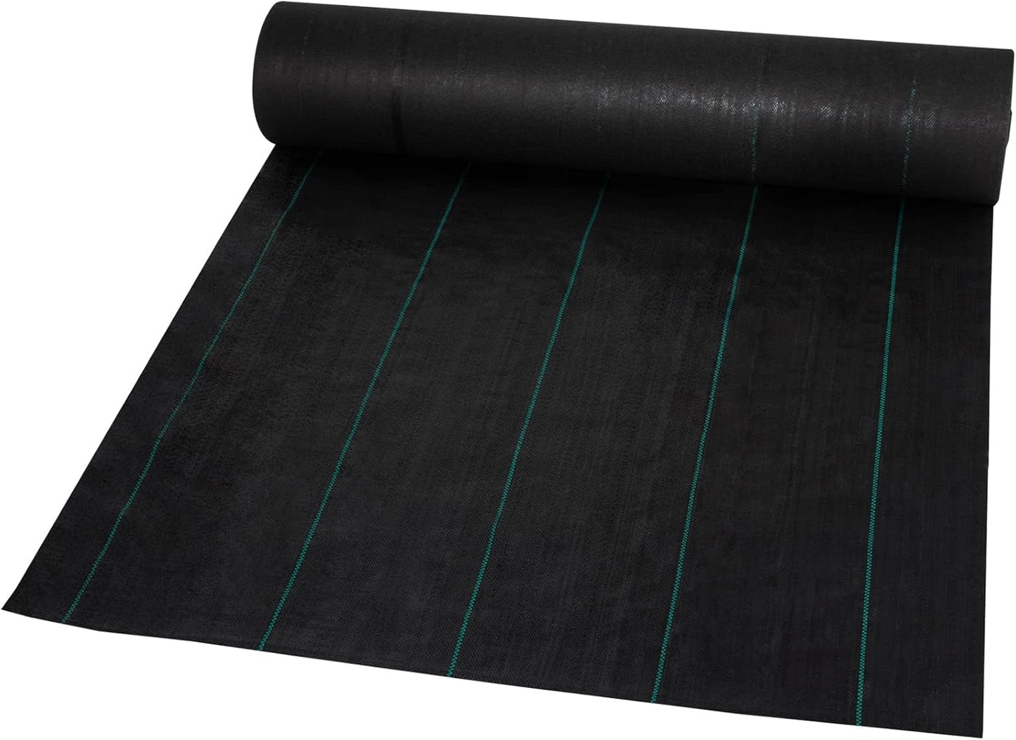 4FTx300FT Premium Heavy Duty Weed Barrier Landscape Fabric, 3.2OZ Woven Geotextile Fabric Under Gravel, High Permeability for Weed Blocker Weed Mat, Driveway Fabric, Weed Control Garden Cloth