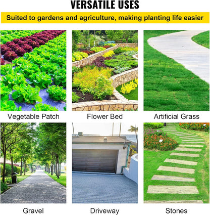 4FTx300FT Premium Heavy Duty Weed Barrier Landscape Fabric, 3.2OZ Woven Geotextile Fabric Under Gravel, High Permeability for Weed Blocker Weed Mat, Driveway Fabric, Weed Control Garden Cloth