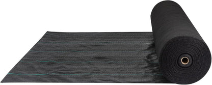 4FTx300FT Premium Heavy Duty Weed Barrier Landscape Fabric, 3.2OZ Woven Geotextile Fabric Under Gravel, High Permeability for Weed Blocker Weed Mat, Driveway Fabric, Weed Control Garden Cloth