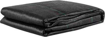 4FTx300FT Premium Heavy Duty Weed Barrier Landscape Fabric, 3.2OZ Woven Geotextile Fabric Under Gravel, High Permeability for Weed Blocker Weed Mat, Driveway Fabric, Weed Control Garden Cloth