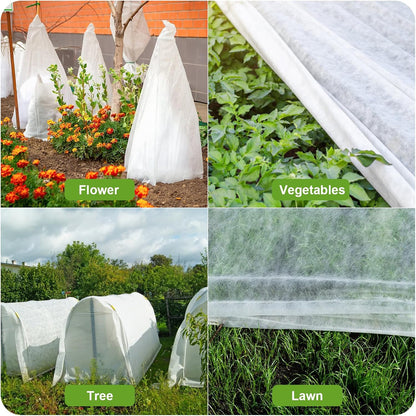 Covers Freeze Protection, 10x50FT Frost Cloth Plant Freeze Protection, Garden Floating Row Covers for Raised Beds/Vegetables Insect/Winter Frost (White)