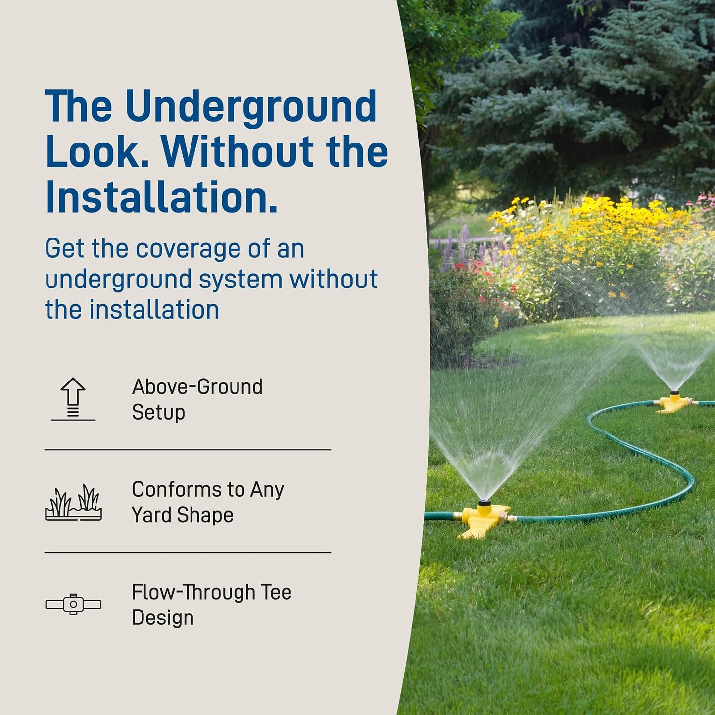 Port-A-Rain Above-Ground Sprinkler System, Green - 58092